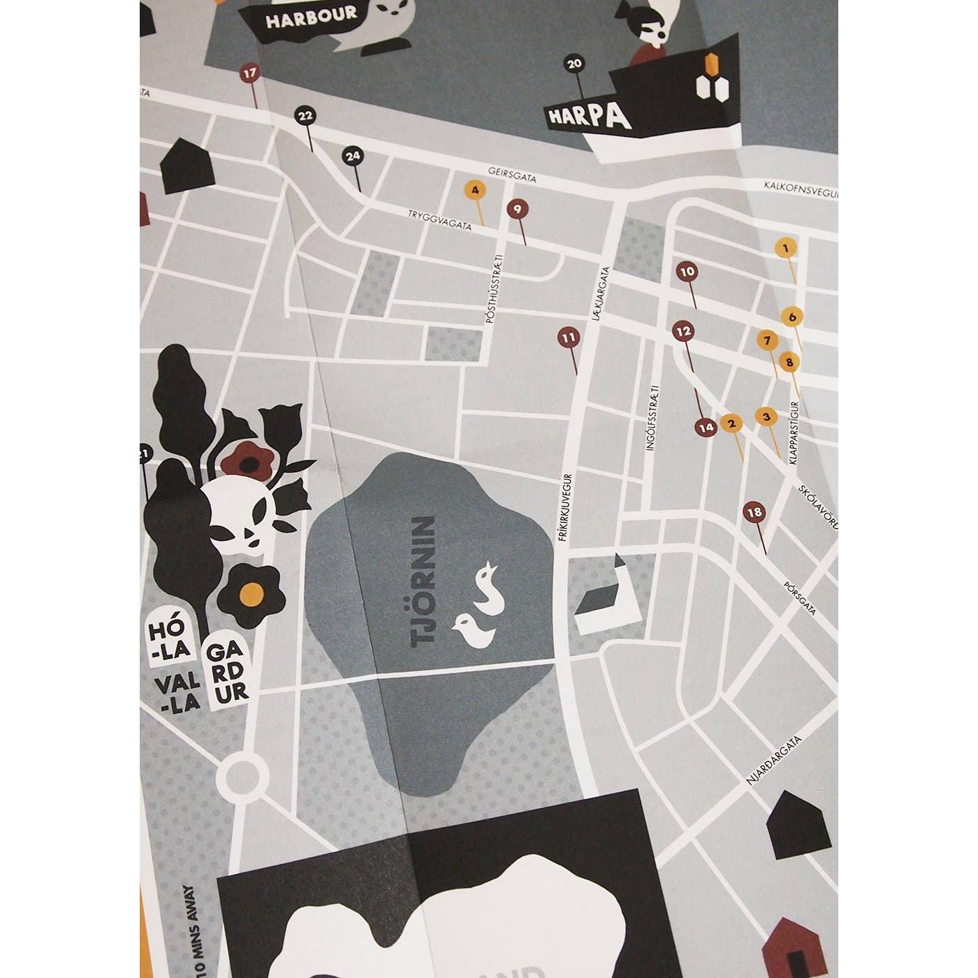 Herb Lester Associates - Around Reykjavik - Iceland Travel Map & Cultural Guide Eleish Van Breems Home