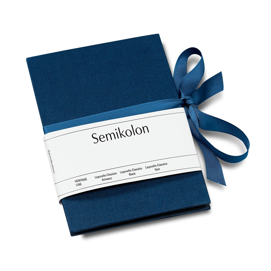 Leporello Classico Photo Book, Marine Colored Linen Eleish Van Breems Home