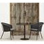 Go Café Pedestal Table in Black Eleish Van Breems Home
