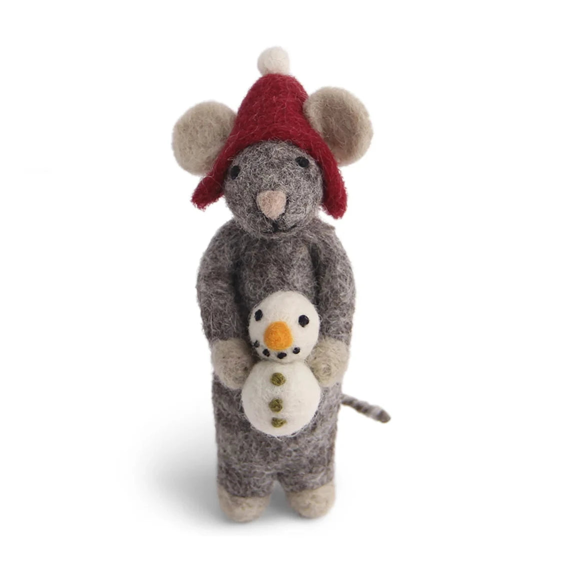 Grey Mouse With Snowman Eleish Van Breems Home