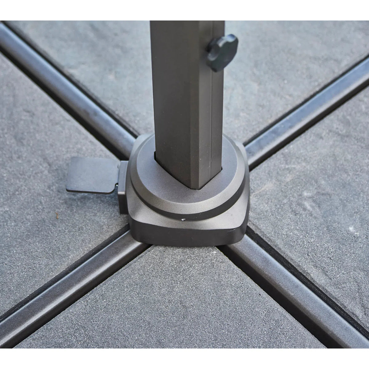 Hyde Lux Parasol Base Tiles Eleish Van Breems Home