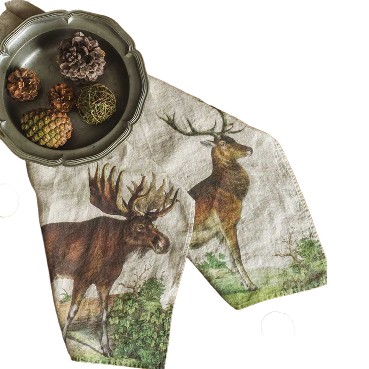 Printed Linen Tea Towels Eleish Van Breems Home