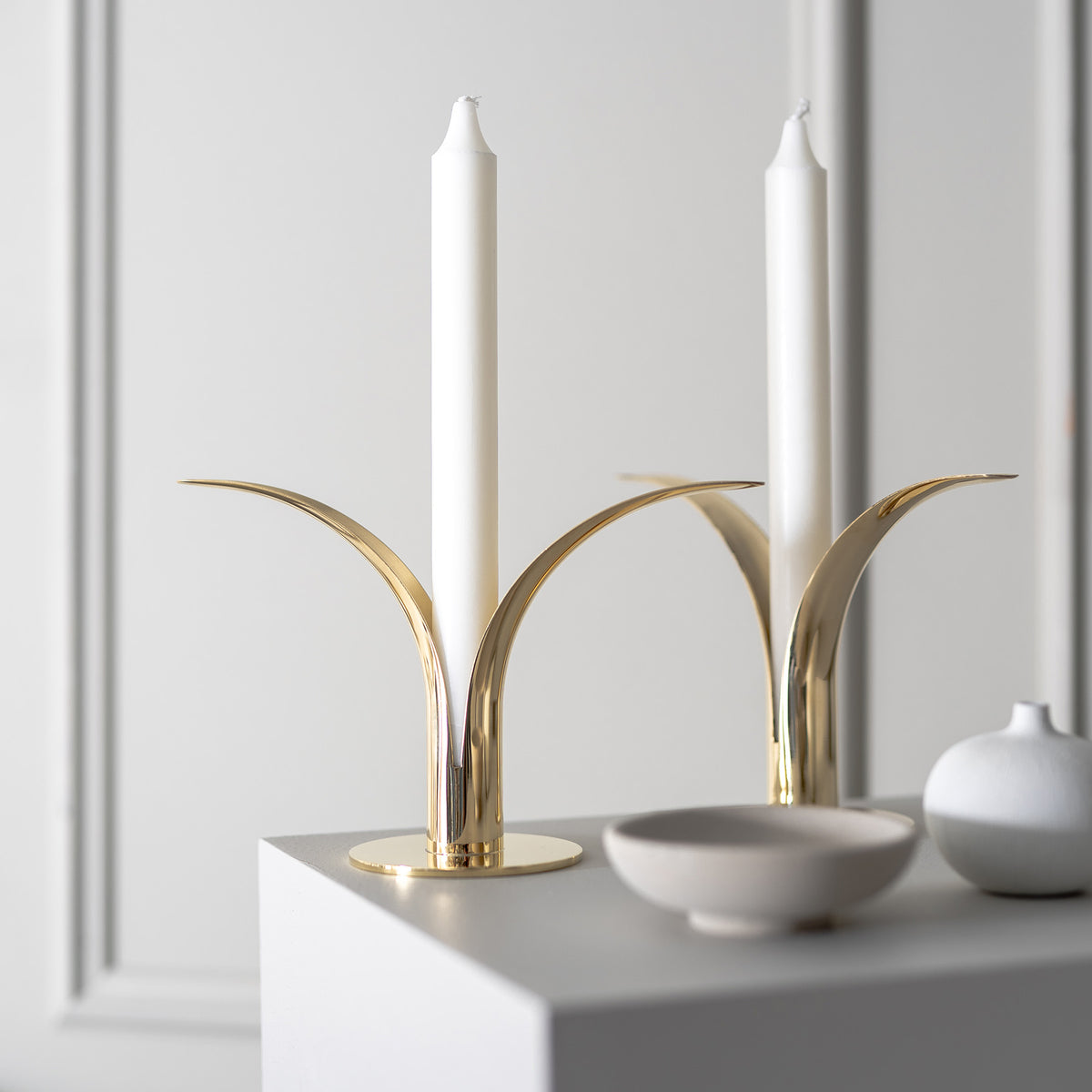 Lily Brass Candle Holder Eleish Van Breems Home