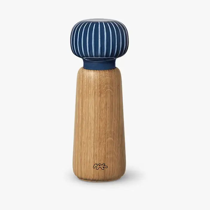 Kähler - Hammershøi - 7.3" Oak & Ceramic Spice Grinder Eleish Van Breems Home