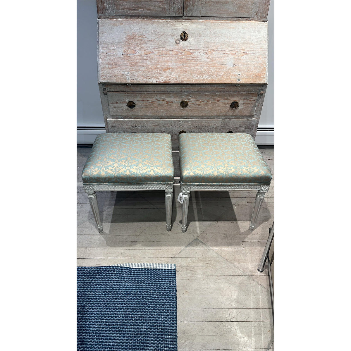 Pair of Gustavian Tabourets Eleish Van Breems Home