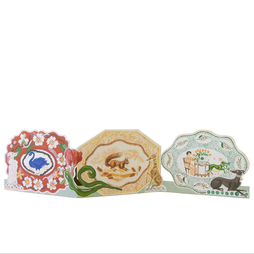 Romantic Platter Concertina Die-Cut Card