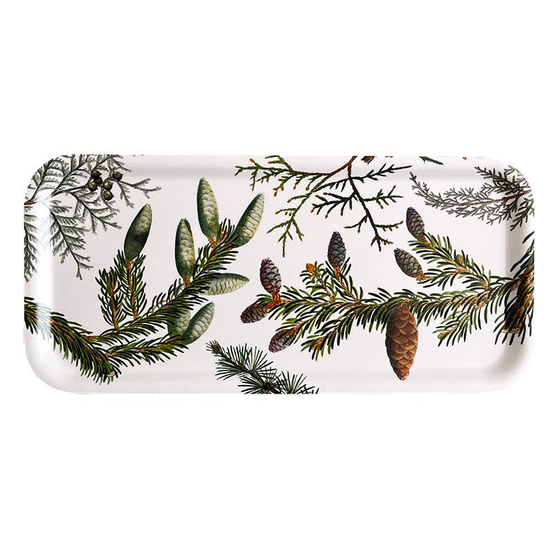 Pine Trees Rectangular Wood Serving Tray Eleish Van Breems Home