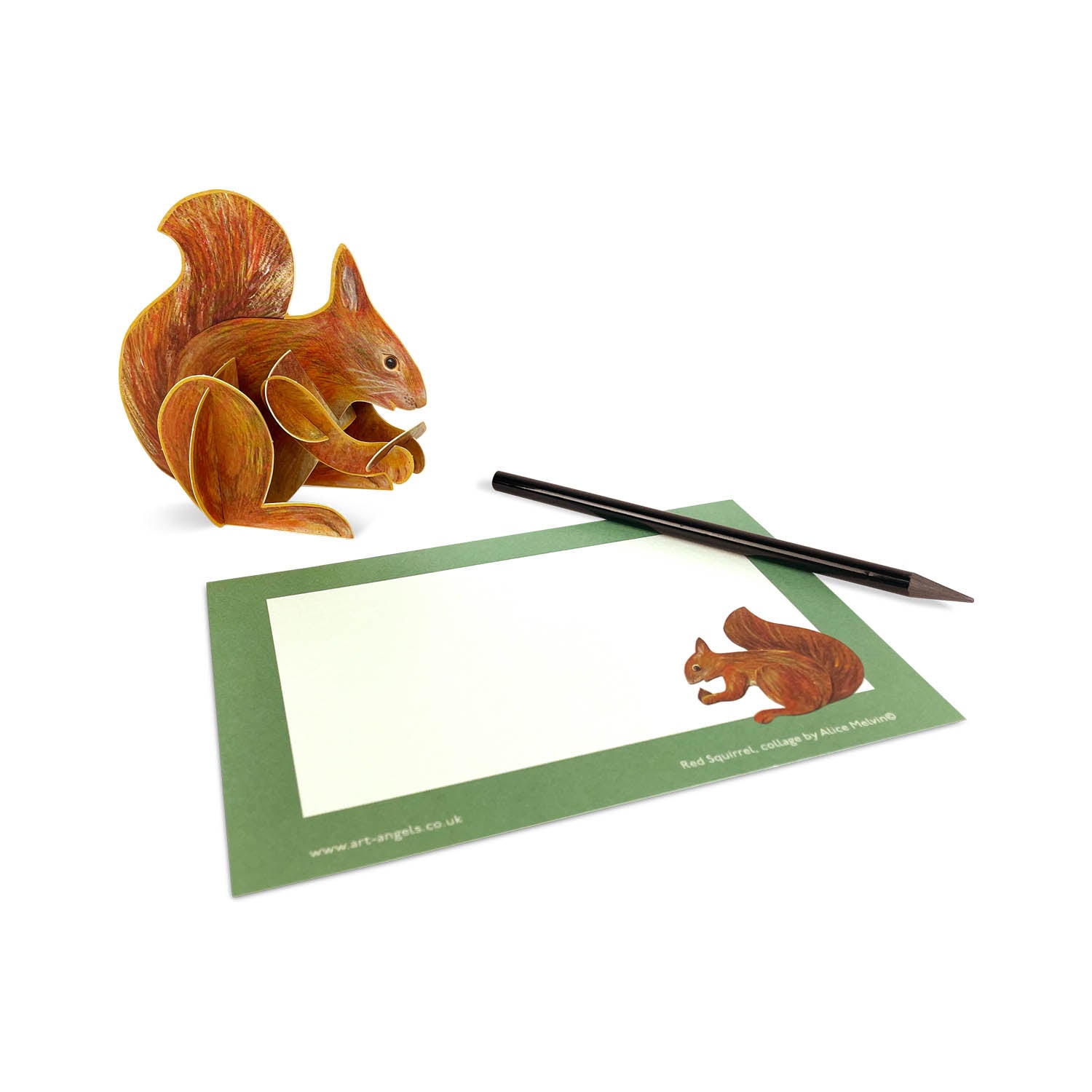 Pop-out Red Squirrel Card Eleish Van Breems Home