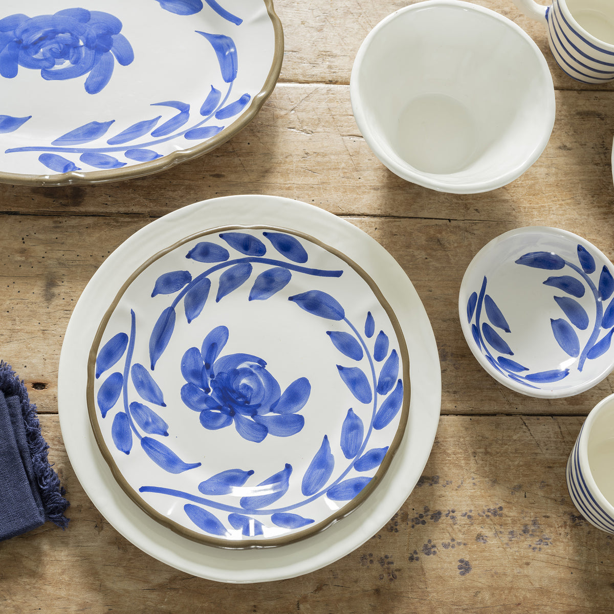 Fiore Flower Dinner Plate Eleish Van Breems Home