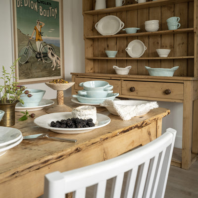 White Oval Serving Dish with Handles