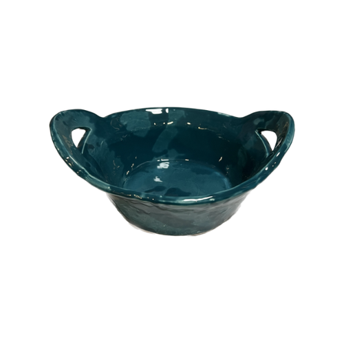 Round Serving Dish with Handles