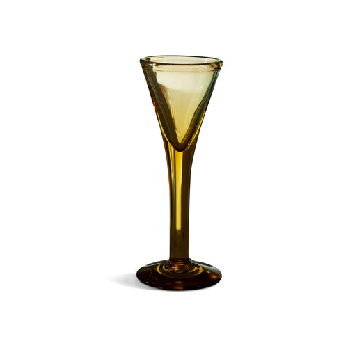 Antik Cordial Glass, Amber