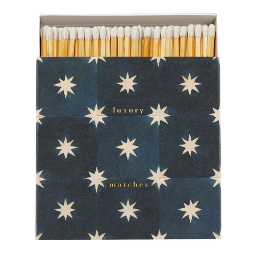 Navy Star Tile Square Safety Matches