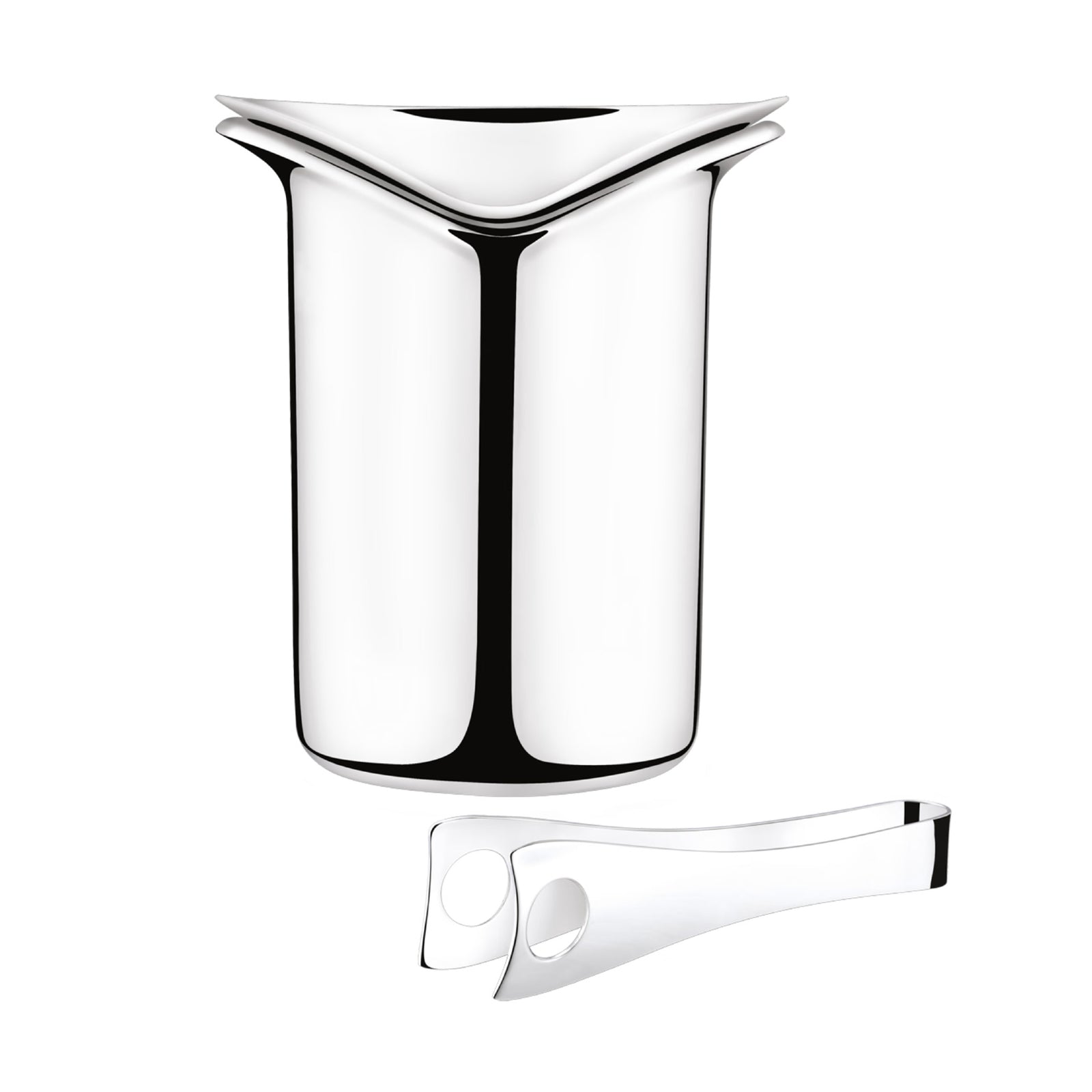 Georg Jensen Wine & Bar Ice Bucket with Tongs Eleish Van Breems Home