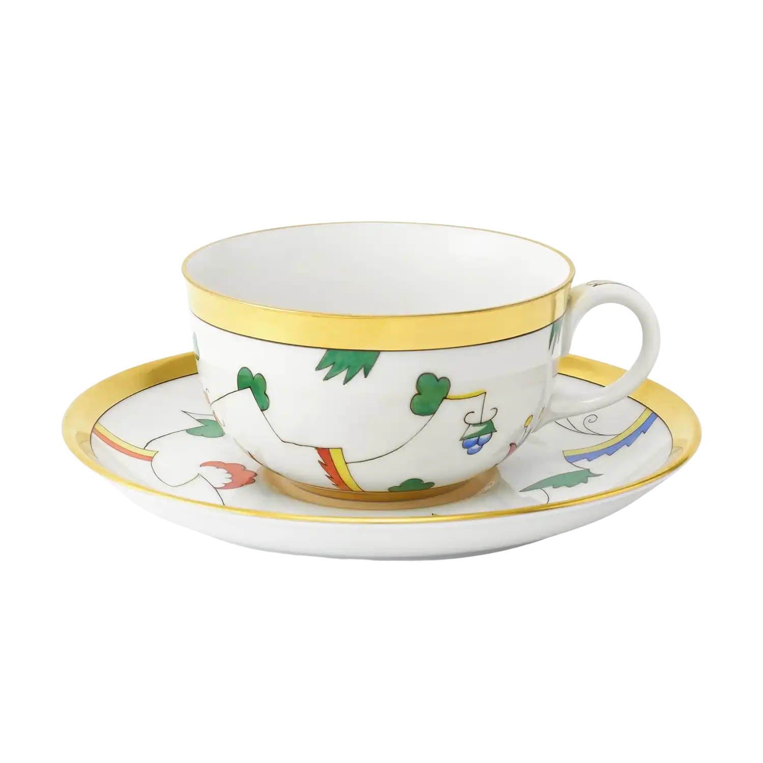 Jeunesse Yellow Large Tea Cup and Saucer