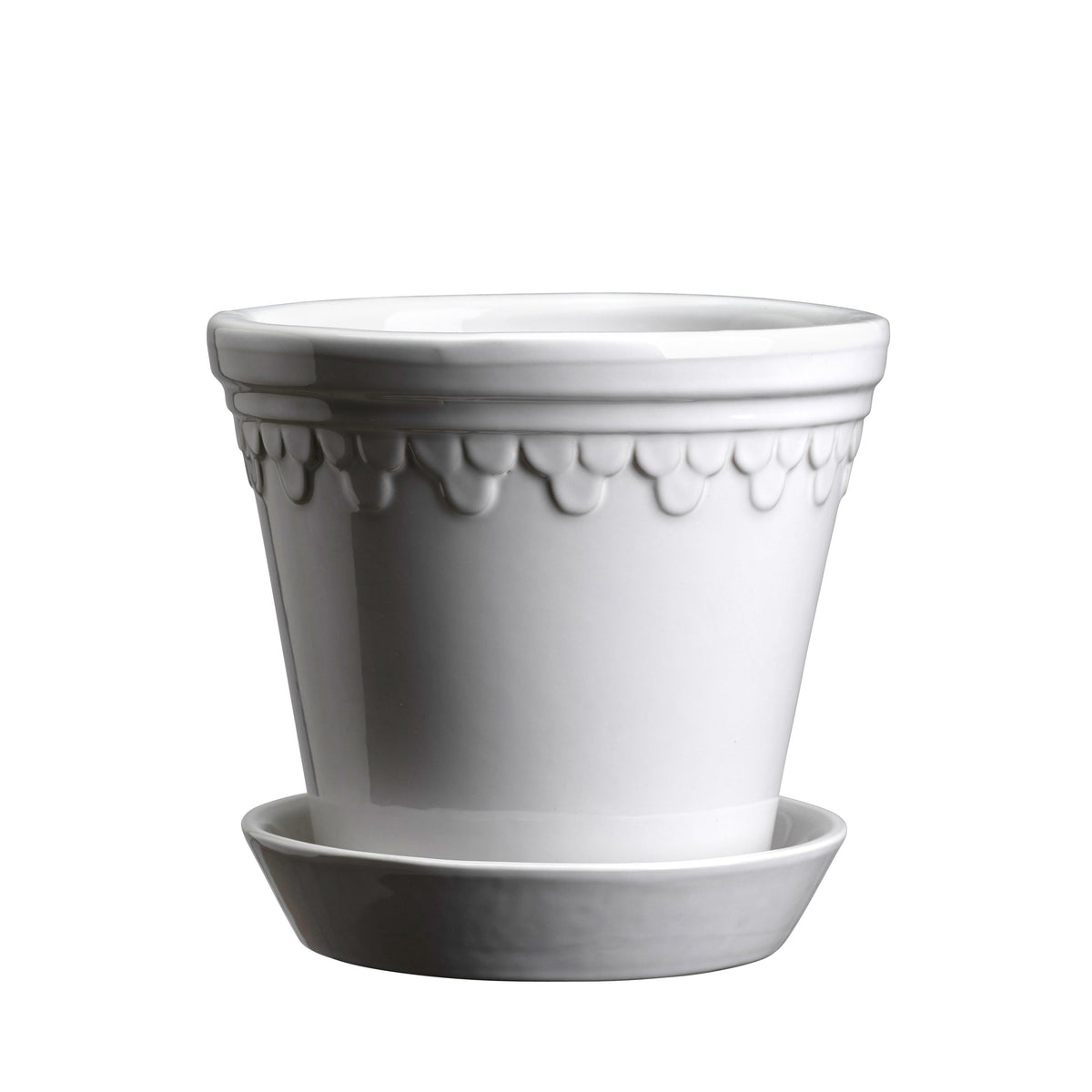 Bergs Potter Københavner Glazed Mineral White, Ø 25 cm Eleish Van Breems Home