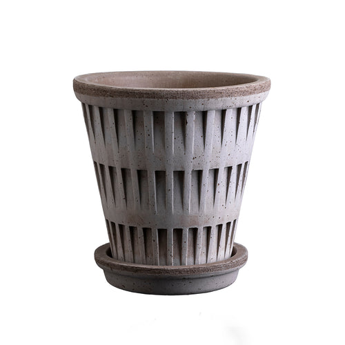 Bergs Potter Pantheon Raw Grey Terracotta Pot