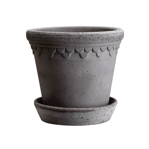 Bergs Potter Københavner Raw Grey Terracotta Pot