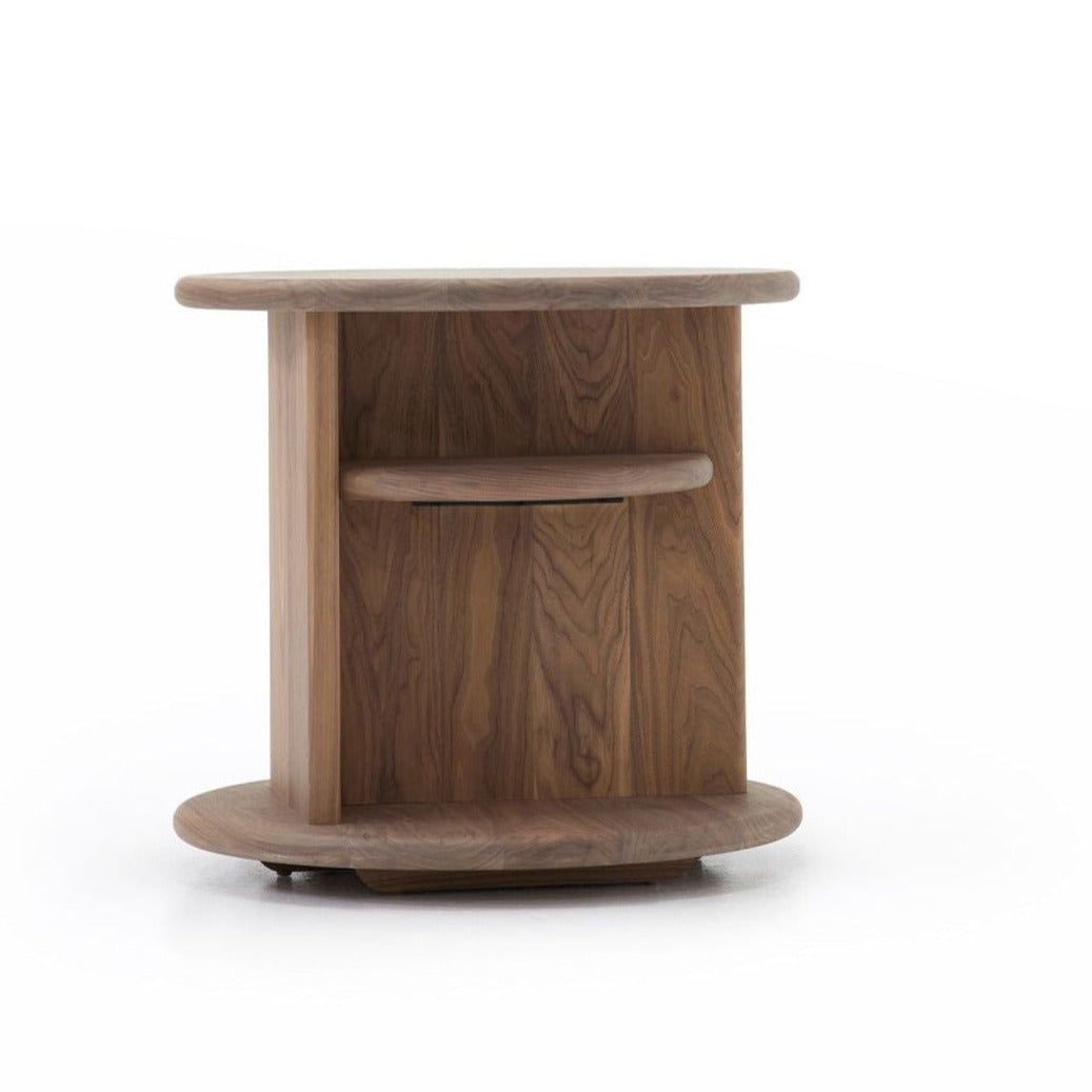 Brisbane Round Side Table Ash Greywash Eleish Van Breems Home