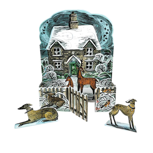 Christmas Cottage Advent Calendar by Angela Harding