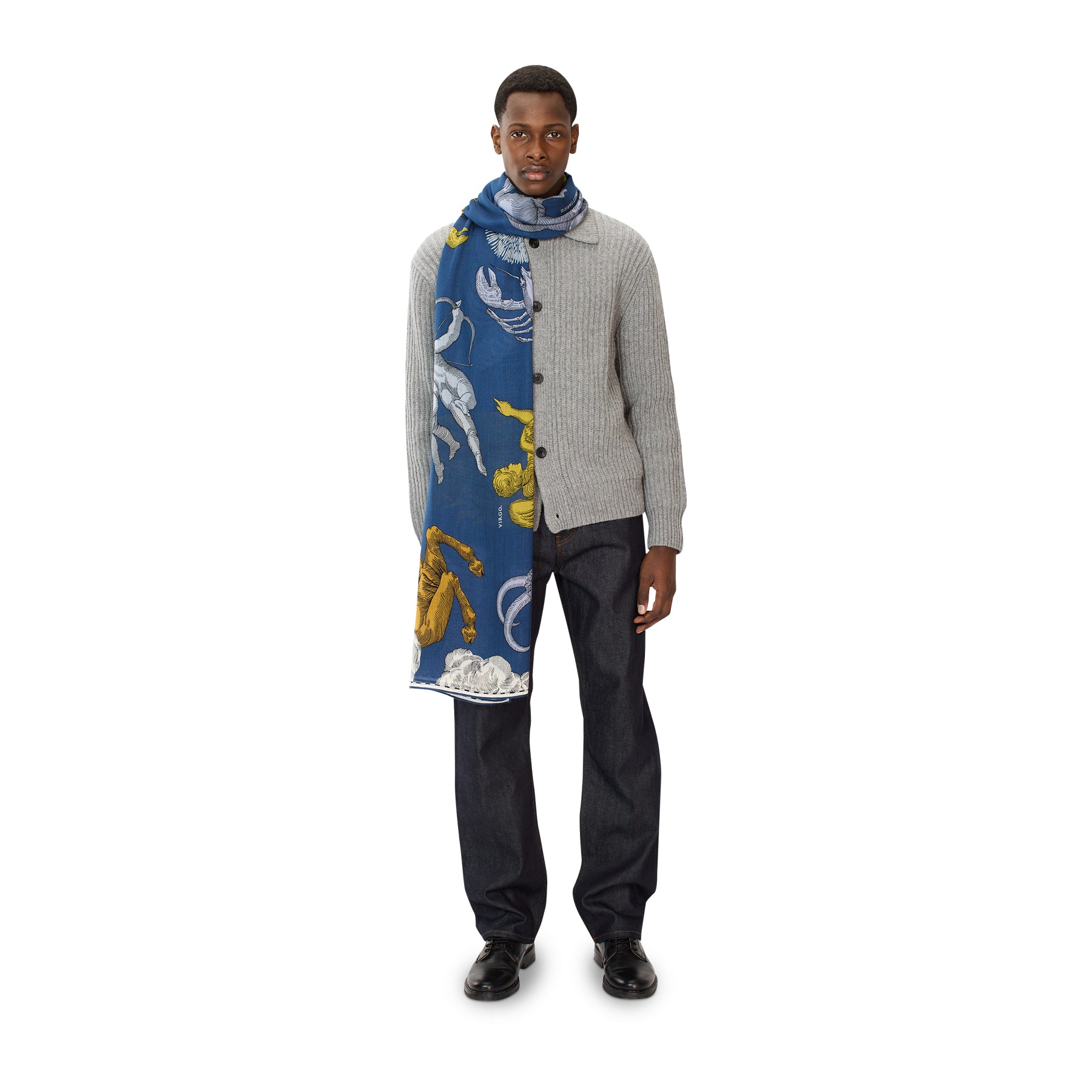 Astrologie Scarf, Duck Blue Eleish Van Breems Home