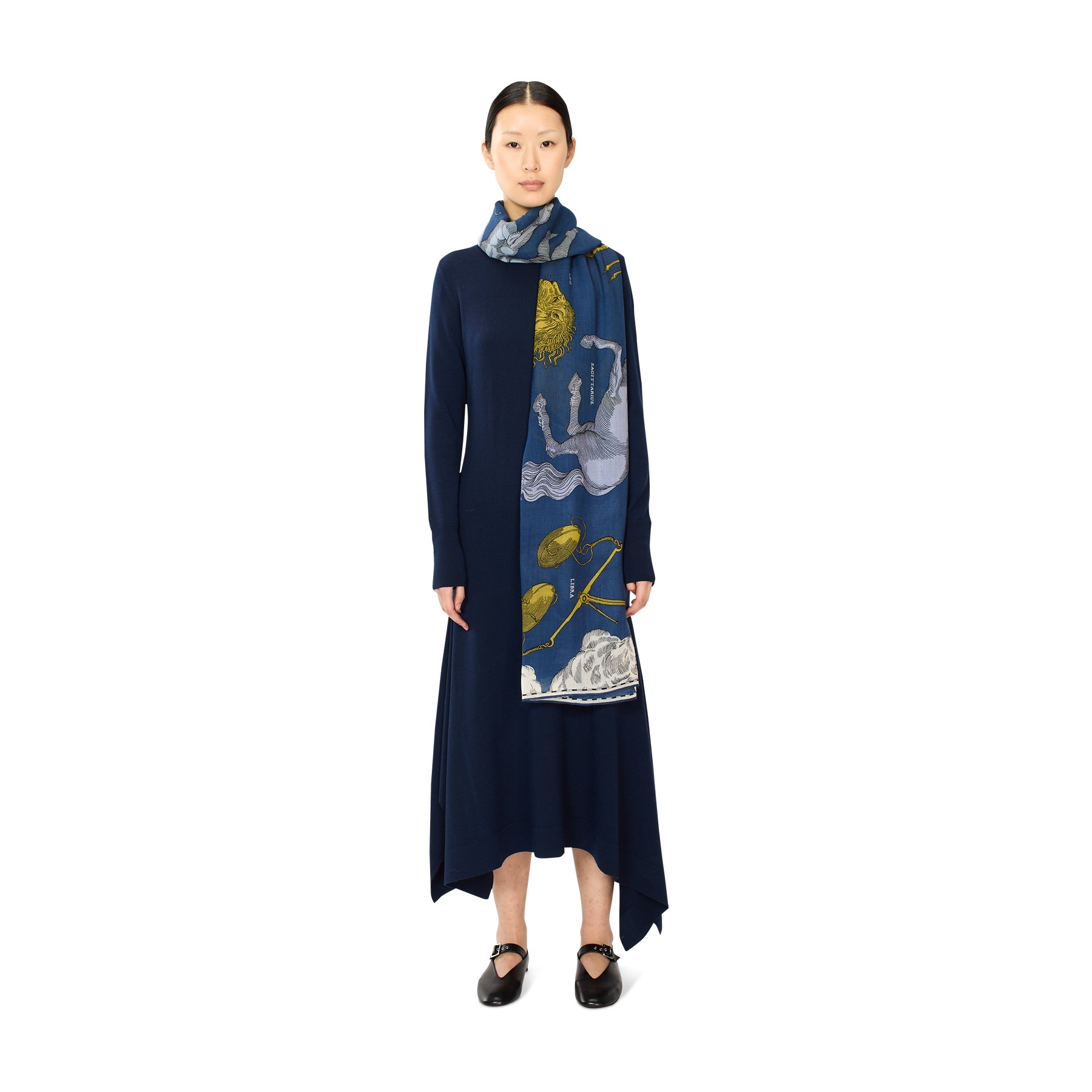 Astrologie Scarf, Duck Blue Eleish Van Breems Home