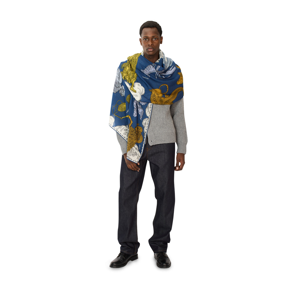 Astrologie Scarf, Duck Blue Eleish Van Breems Home