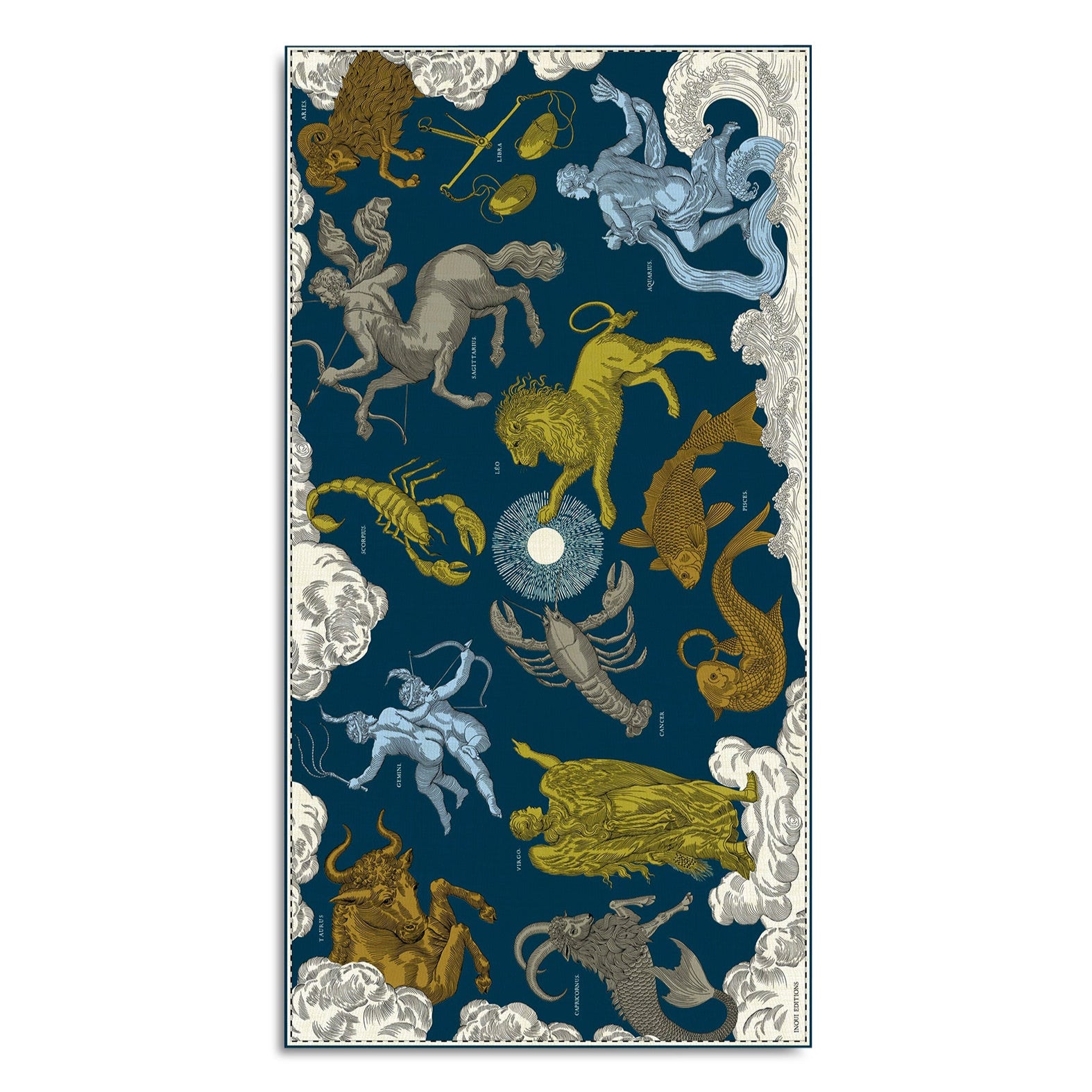 Astrologie Scarf, Duck Blue Eleish Van Breems Home