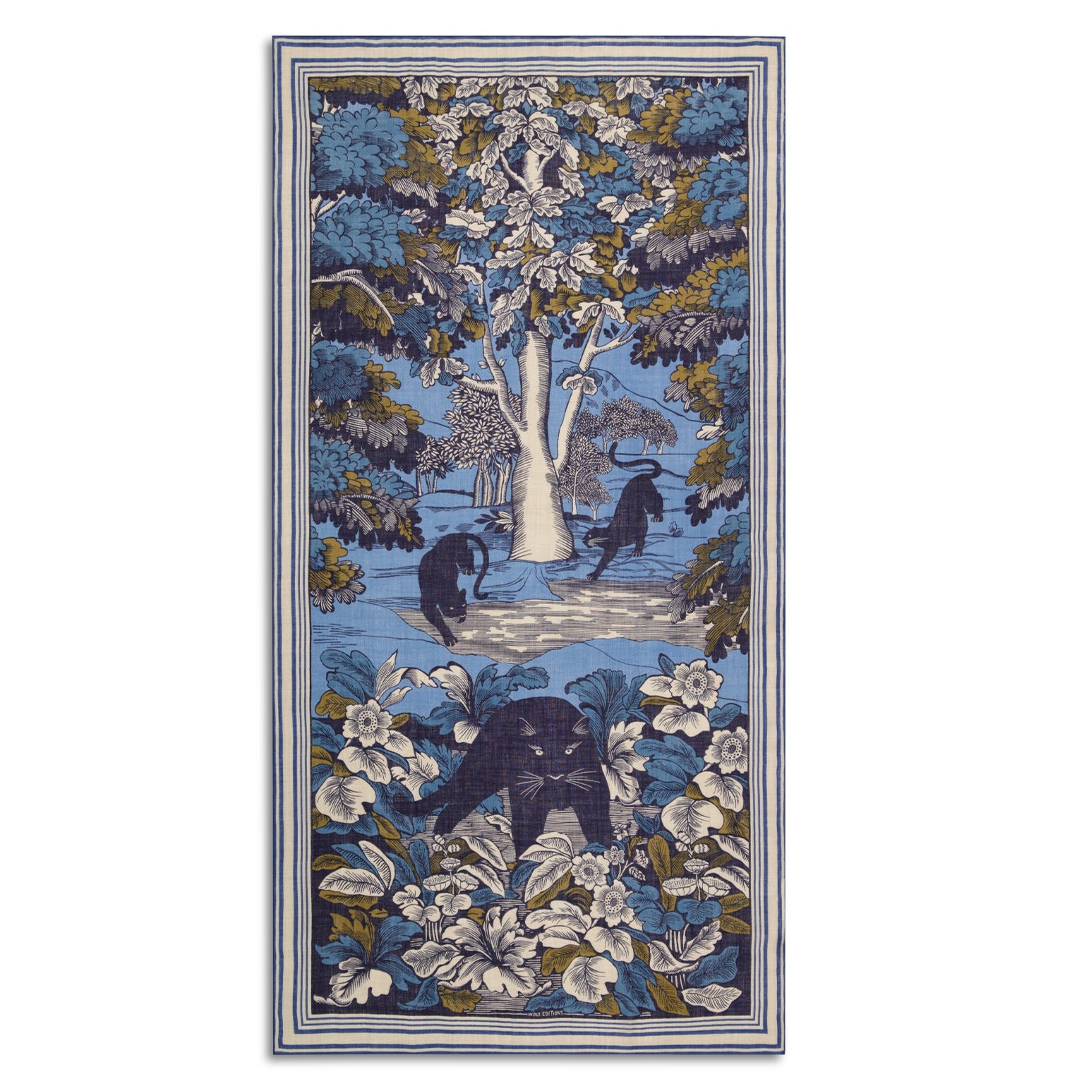 Panther Scarf, Blue Eleish Van Breems Home