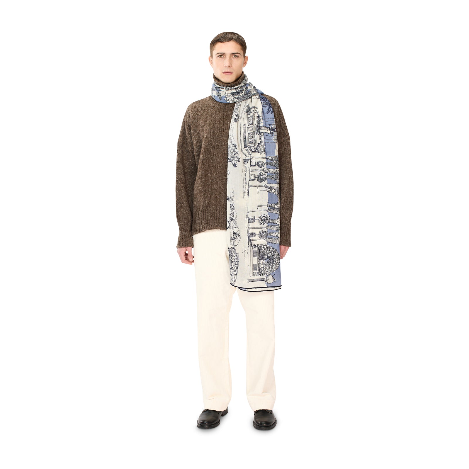 Quatre Saisons Scarf, Blue Eleish Van Breems Home