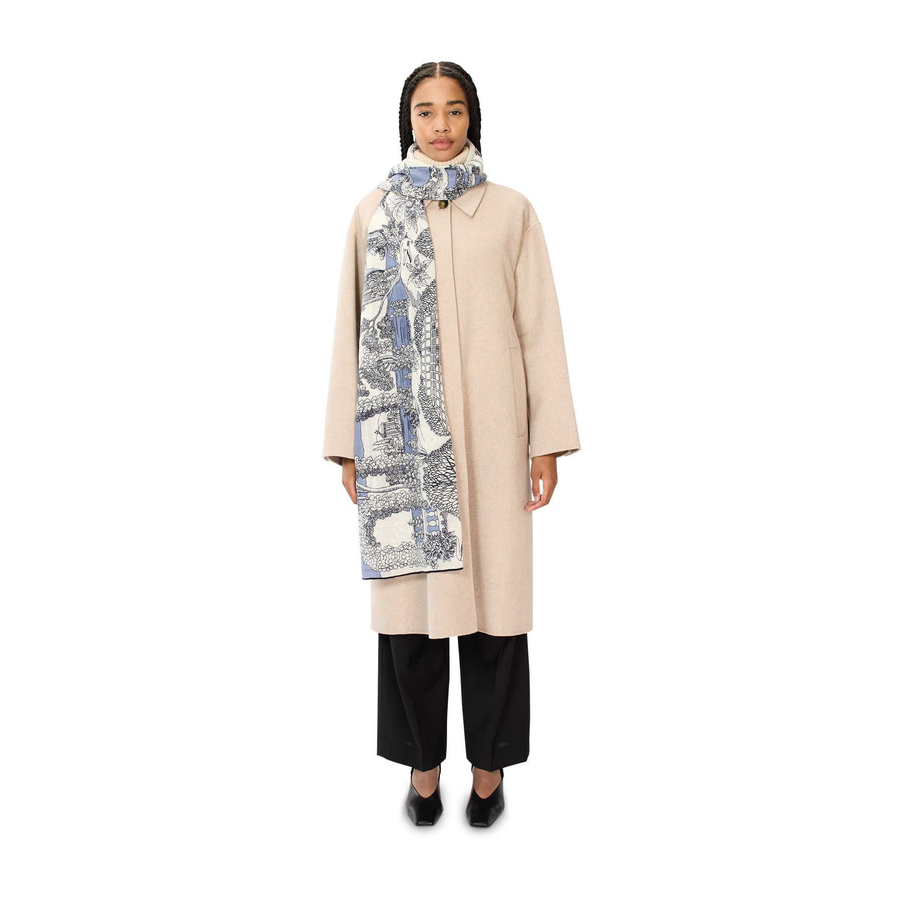 Quatre Saisons Scarf, Blue Eleish Van Breems Home