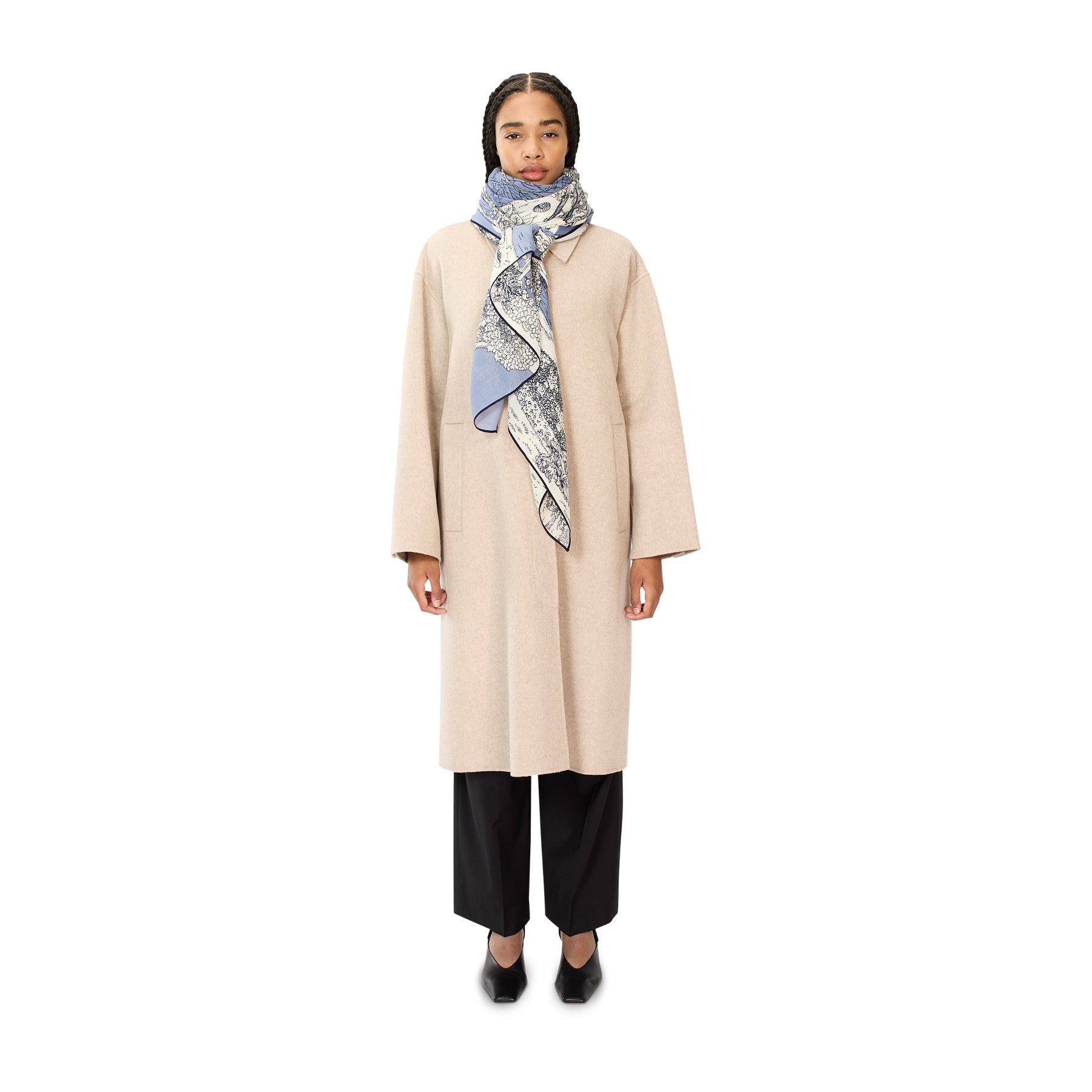 Quatre Saisons Scarf, Blue Eleish Van Breems Home