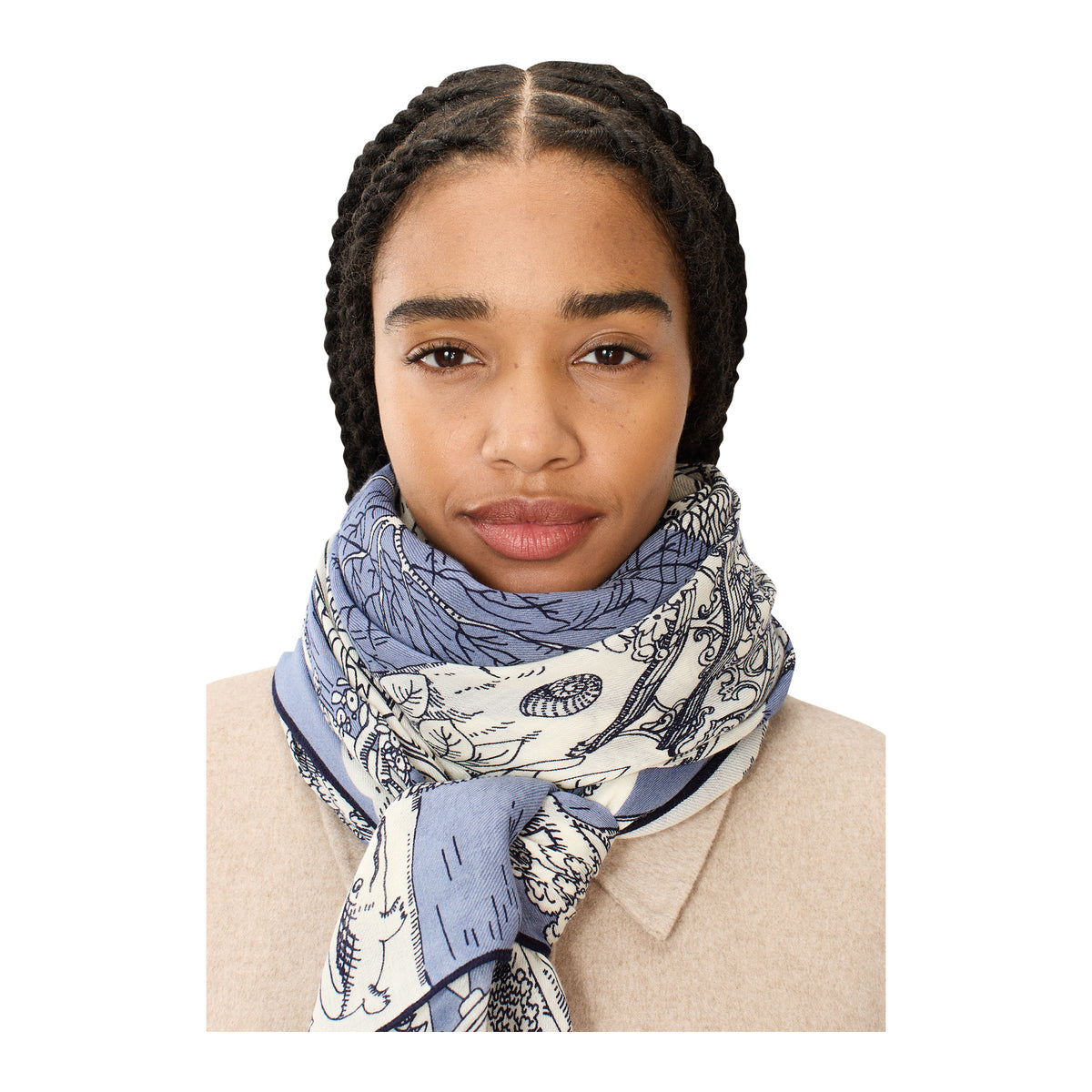 Quatre Saisons Scarf, Blue Eleish Van Breems Home
