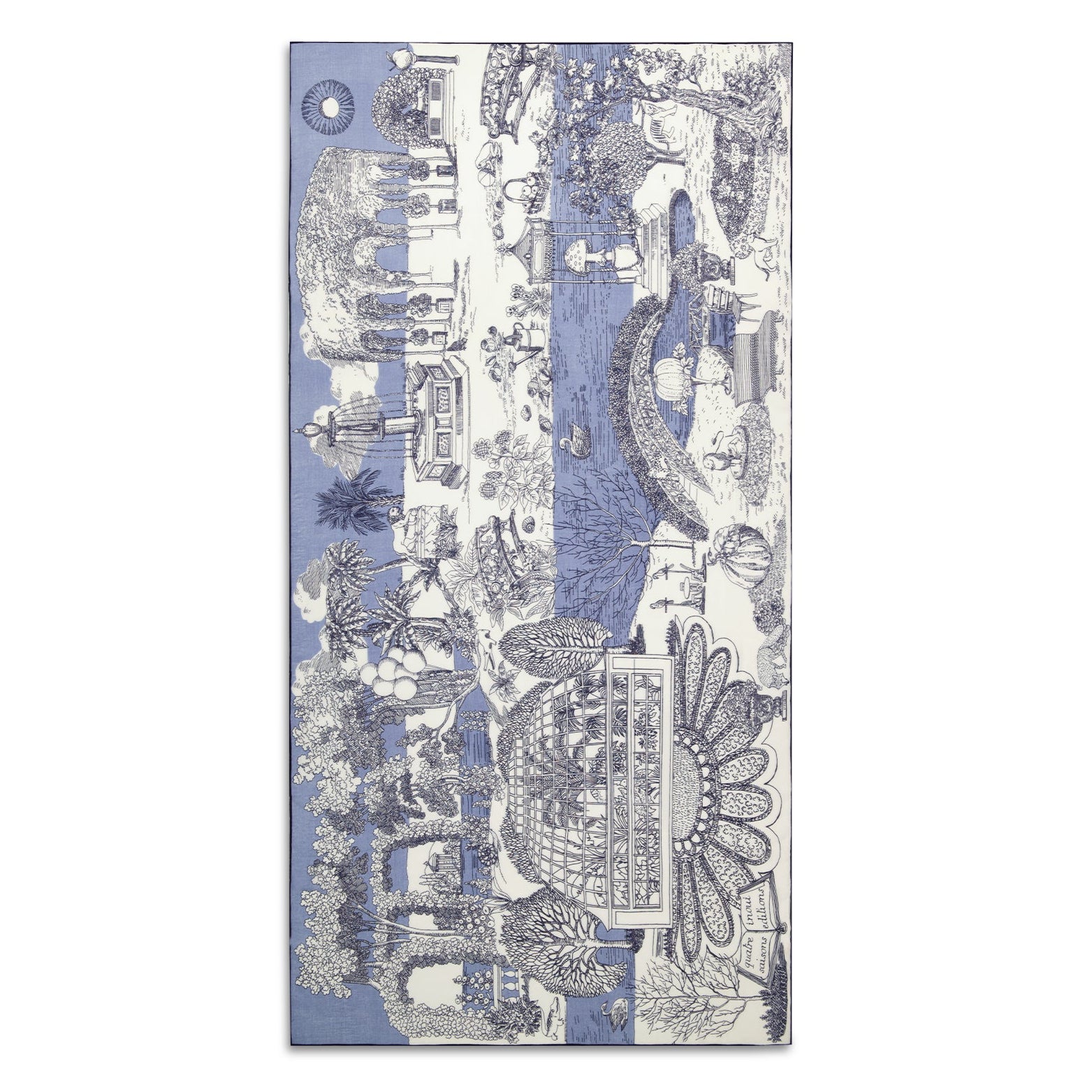 Quatre Saisons Scarf, Blue Eleish Van Breems Home