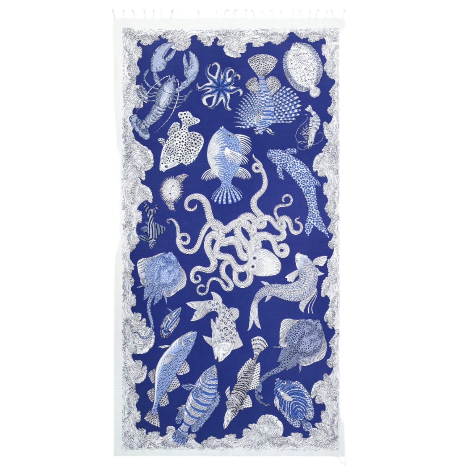 Poseidon Scarf, Blue Eleish Van Breems Home