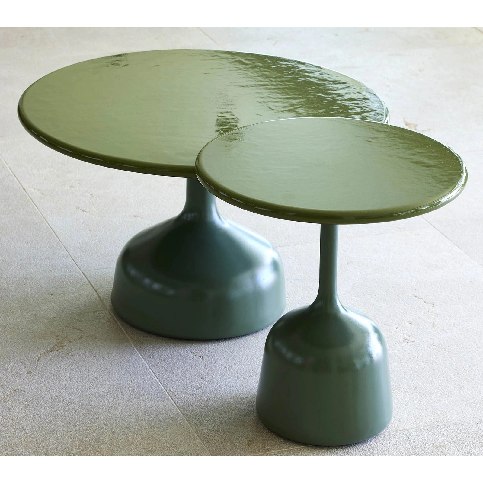 Glaze Coffee Table, Small, Color Green Eleish Van Breems Home