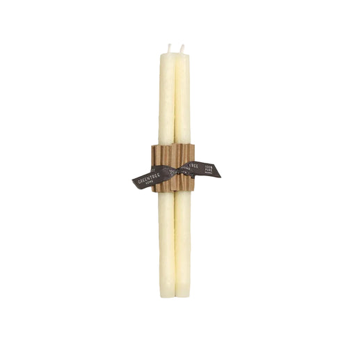 Twig Cream Taper Candles 12"