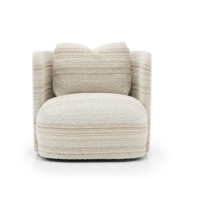 Hudson Swivel Club Chair in Felton Cashmere