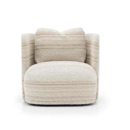 Hudson Swivel Club Chair in Felton Cashmere