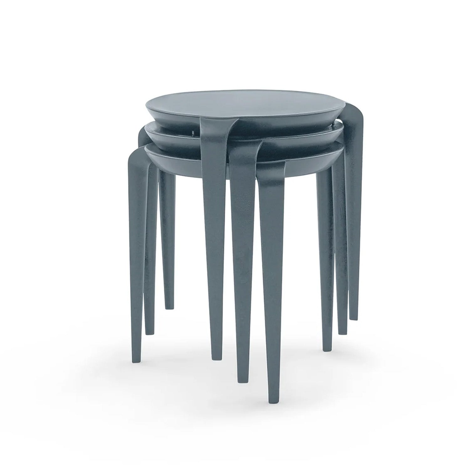 Tavollini Nesting Tables Dark Grey Set of 2 Eleish Van Breems Home
