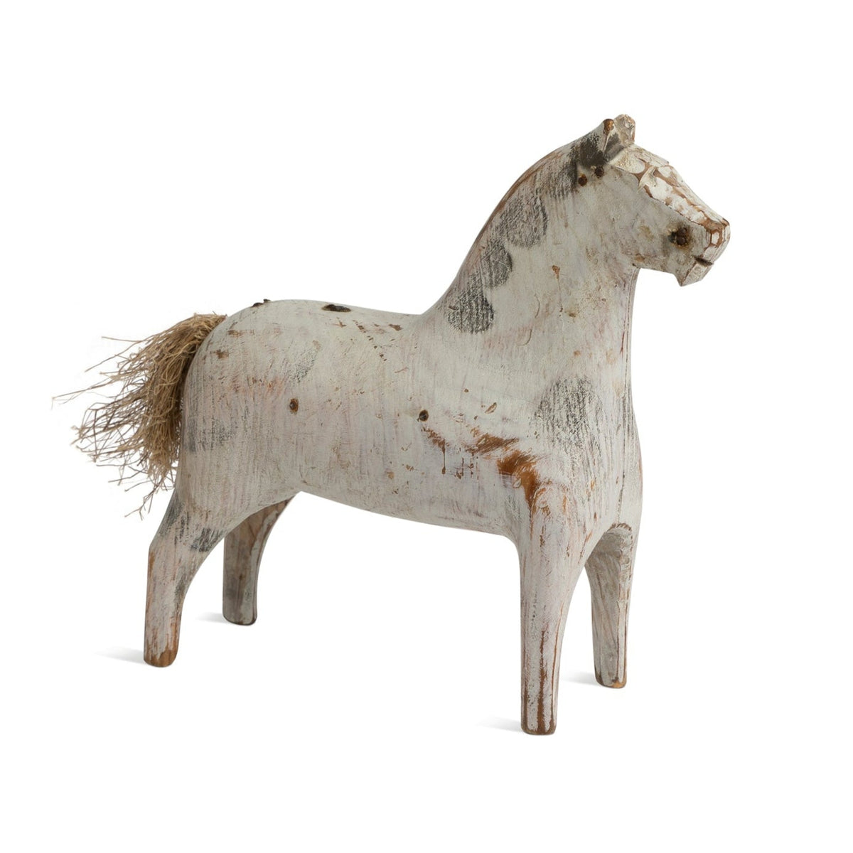 Scandinavian Carved &amp; Painted Large Dala Horse Eleish Van Breems Home