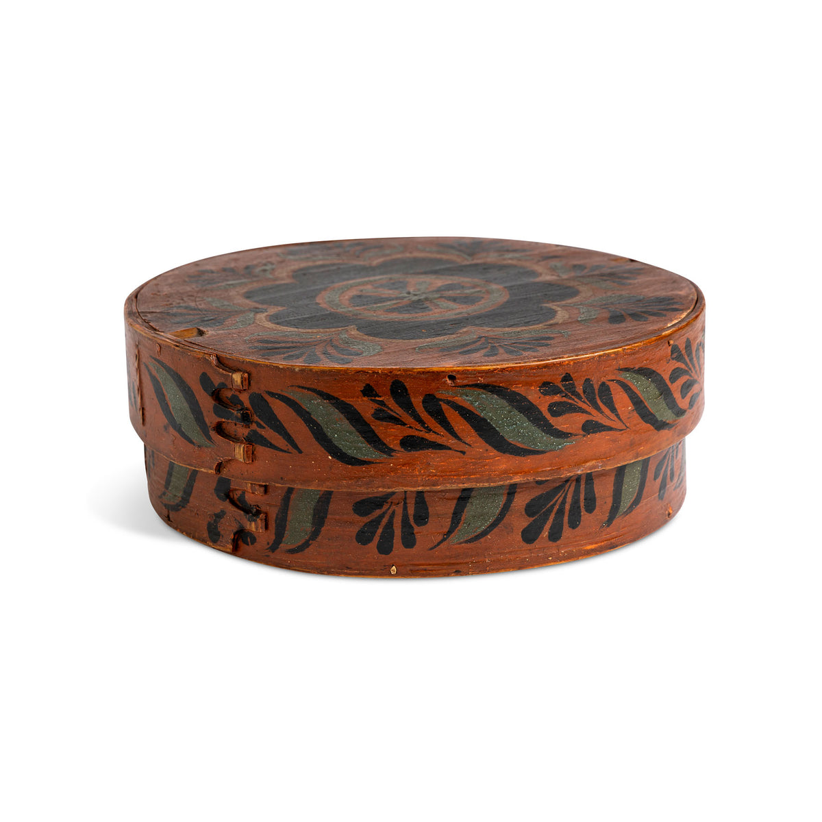Norwegian Painted Viksdal Bentwood Box ROXY Eleish Van Breems Home