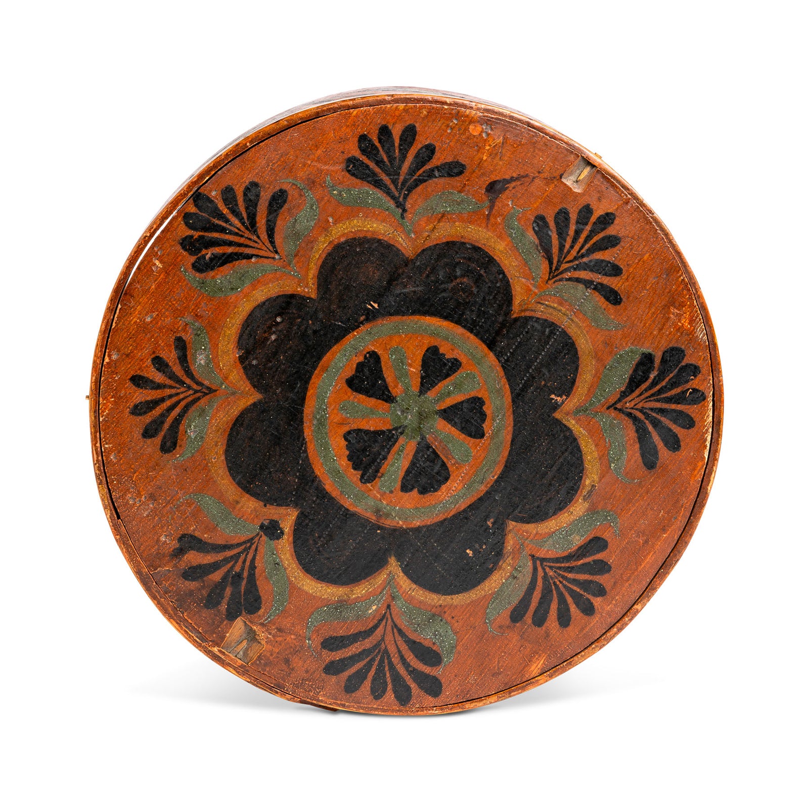 Norwegian Painted Viksdal Bentwood Box ROXY Eleish Van Breems Home