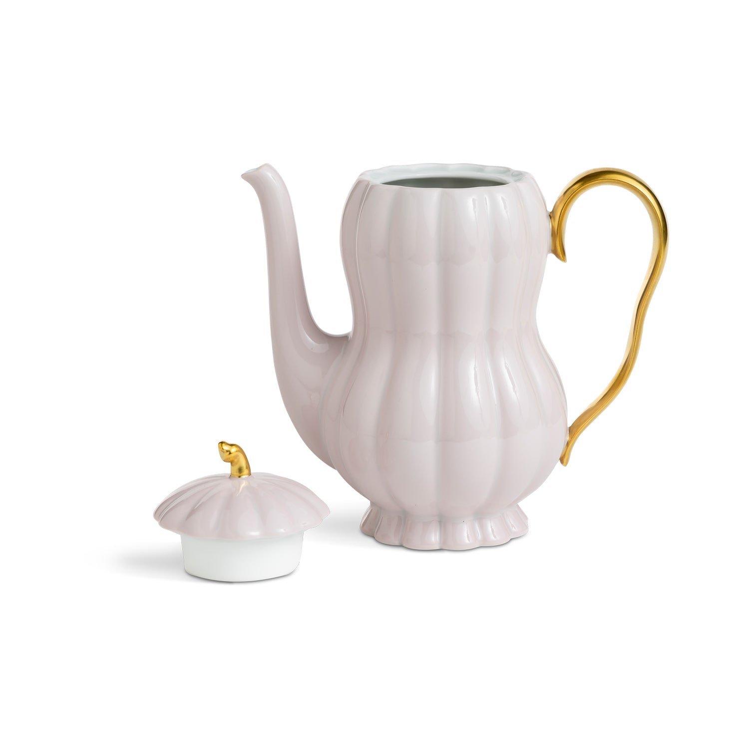 Mocca Pot With Lid Light Pink & Gold Eleish Van Breems Home