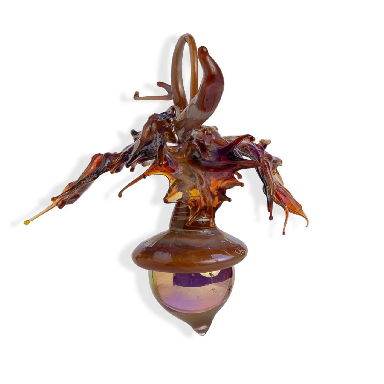 Handmade Glass Acorn Ornament Eleish Van Breems Home