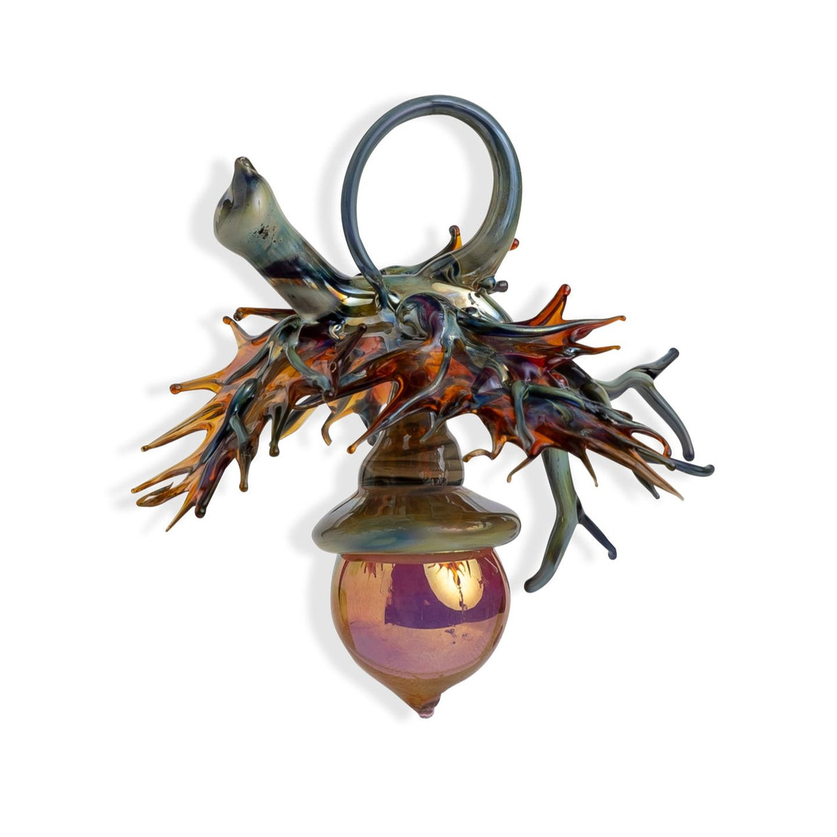 Handmade Glass Acorn Ornament Eleish Van Breems Home