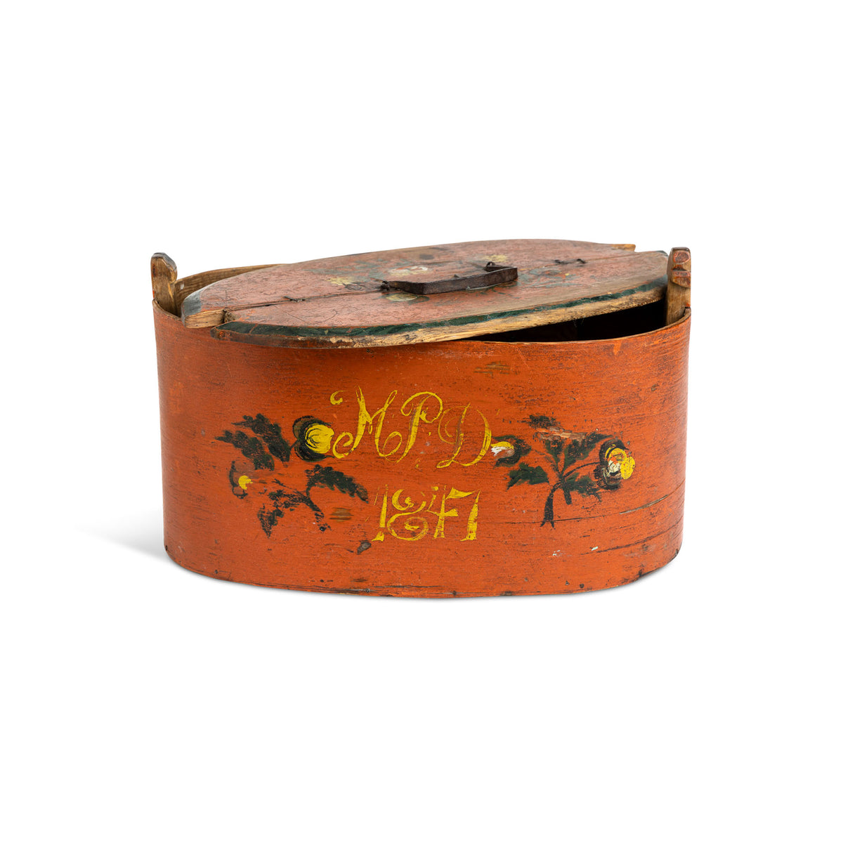 19th c Red Swedish Box Eleish Van Breems Home