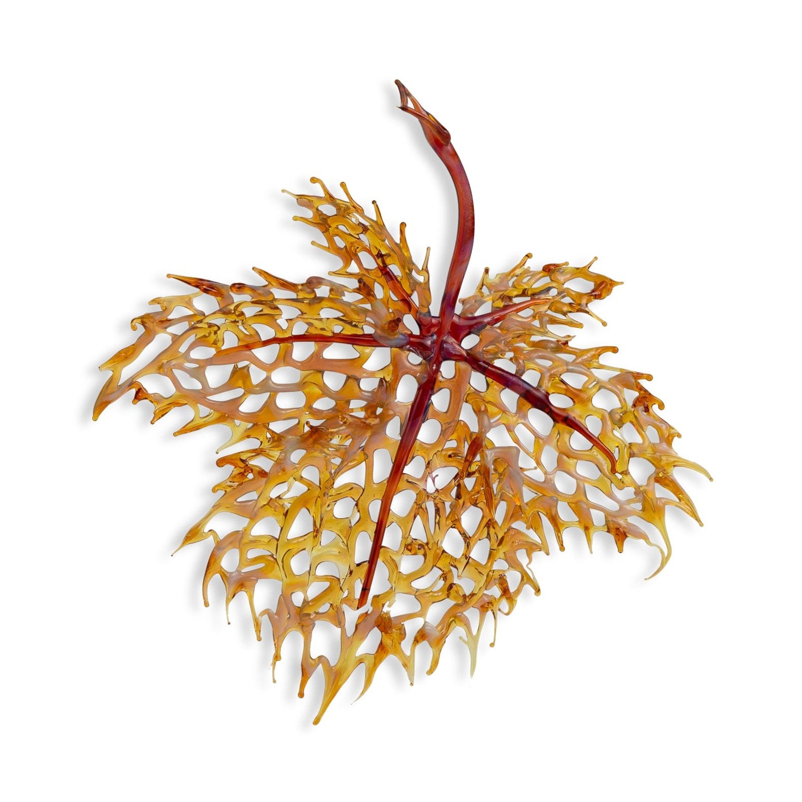 Handmade Glass Ornamental Maple Leaf Eleish Van Breems Home