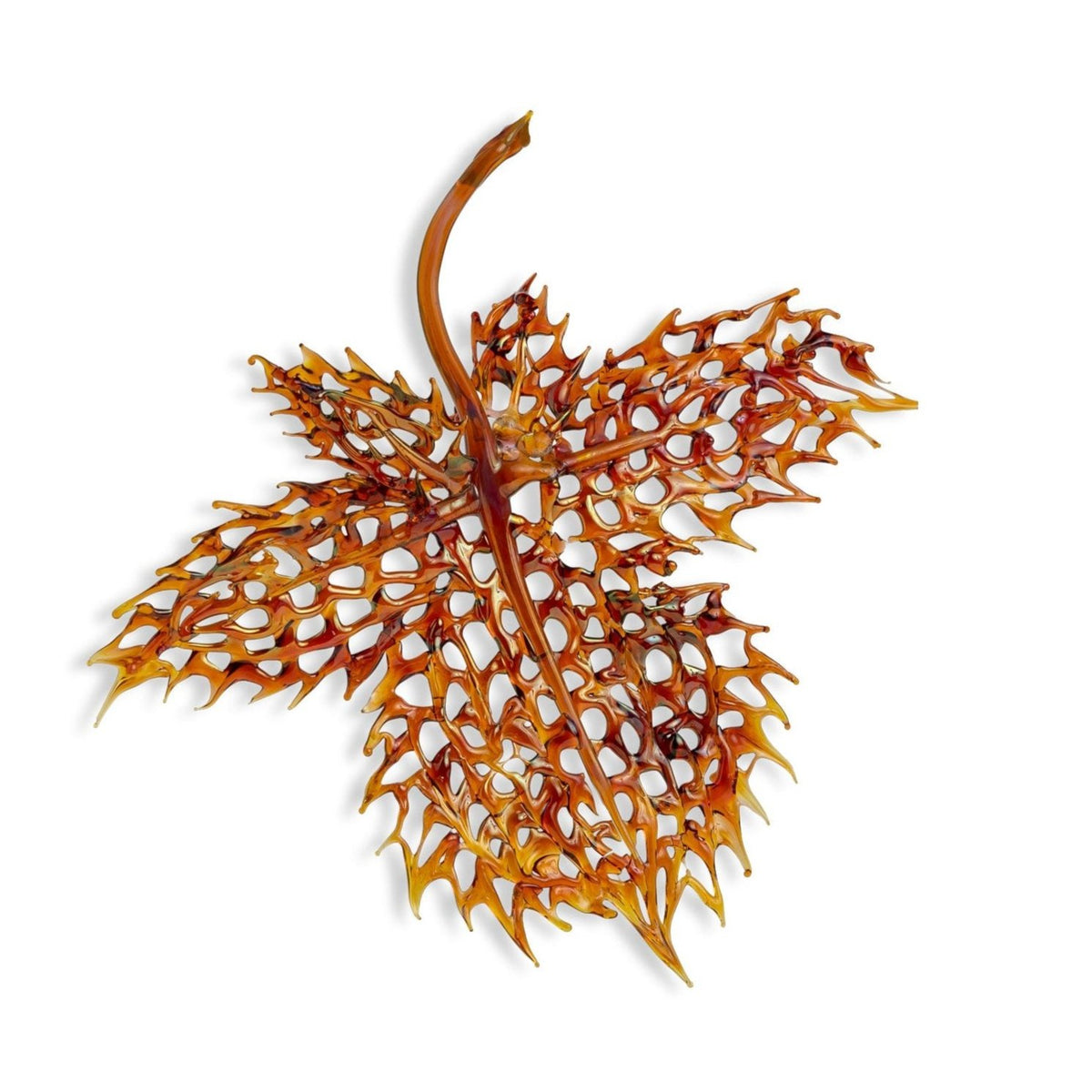 Handmade Glass Ornamental Maple Leaf Eleish Van Breems Home