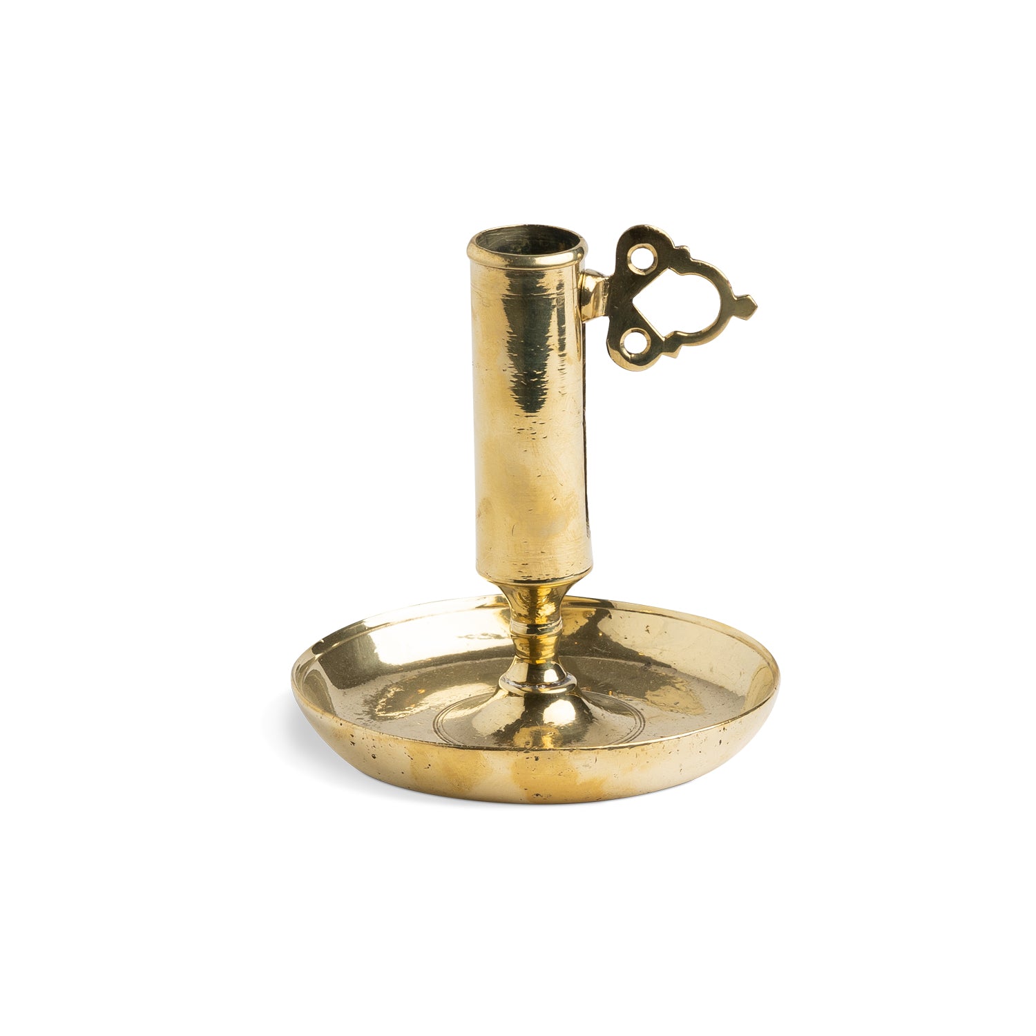 Swedish Brass Candlestick with Movable Handle, early 20th c. - Eleish Van  Breems Home